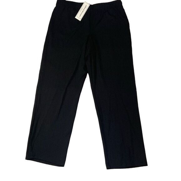 Alfred Dunner NWT Black Classic Fit Comfort Elastic Waist Pockets Women Medium - Picture 1 of 9